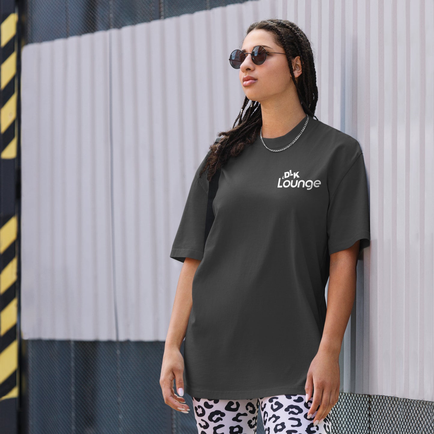 DLK Lounge Oversized faded t-shirt